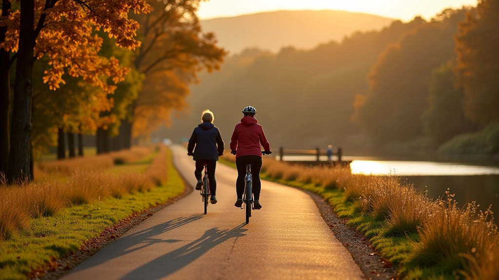 Cyklisté na cyklostezce podél řeky Ohře v Karlových Varech
